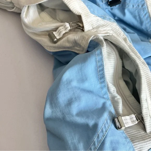 Obermeyer girls one piece snow ski suit 6 turbo board blue zip hood winter blue - Picture 8 of 16